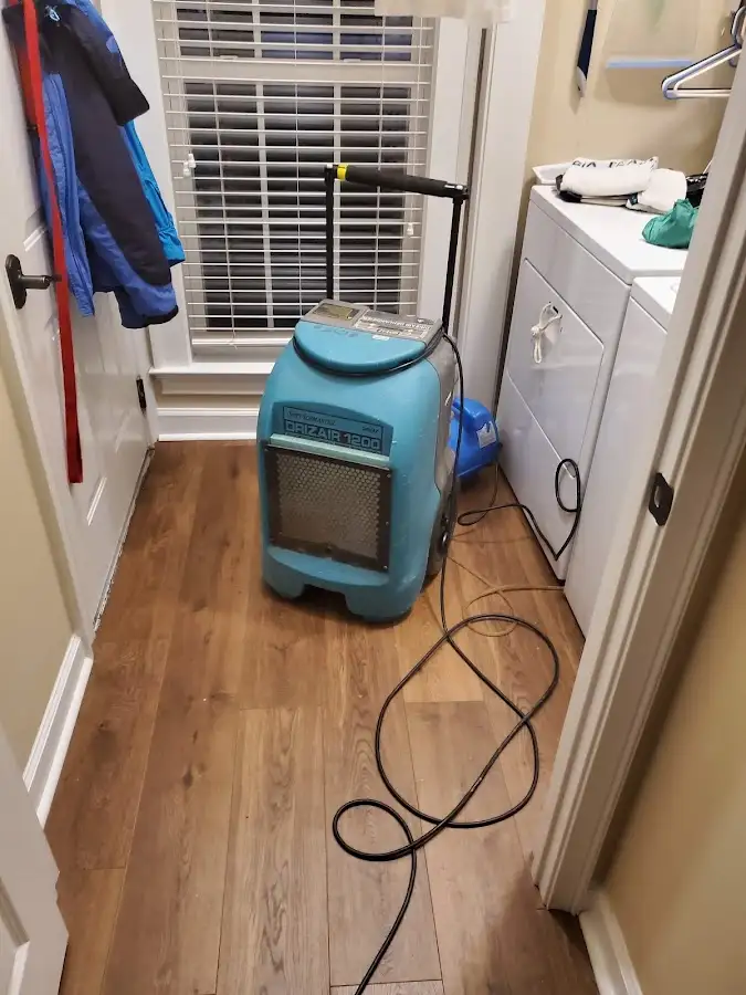 Commercial dehumidifier deployed for Flood Damage Cleanup in Syracuse